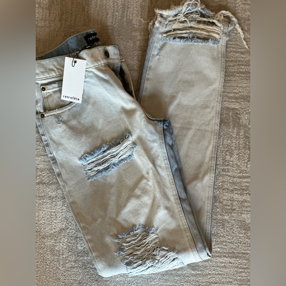 Retrofete Maggie Distressed Jeans NWT - Picture 4 of 5